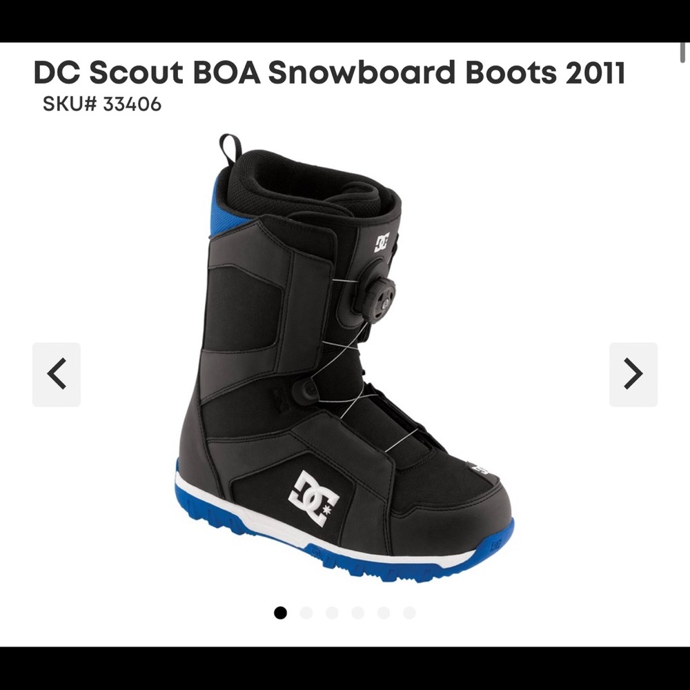 DC snowboard boots- barely used . Size 12
